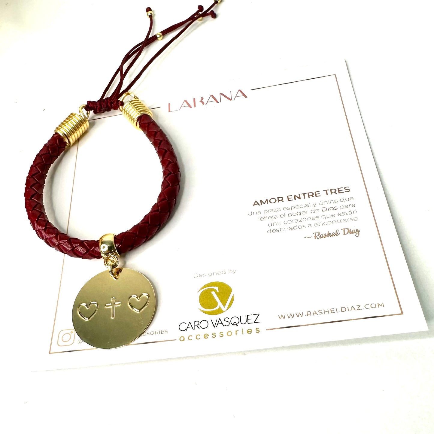Pulsera "Amor Entre Tres" cuero