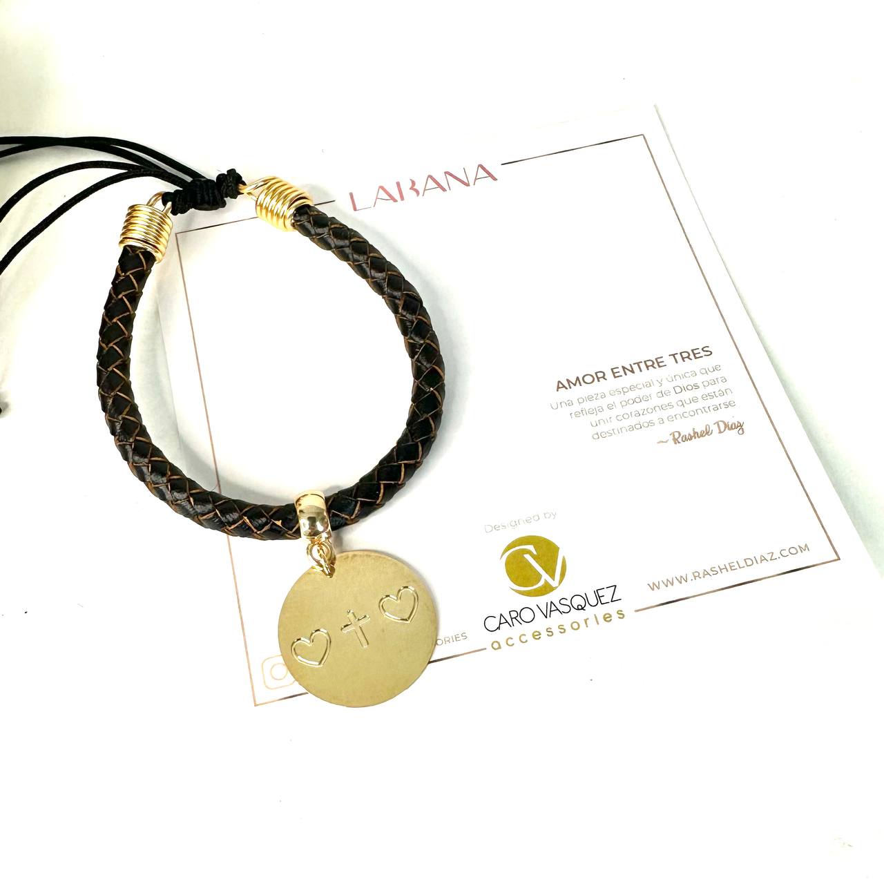 Pulsera "Amor Entre Tres" cuero